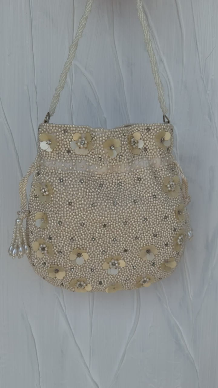 Pearl Bloom Potli